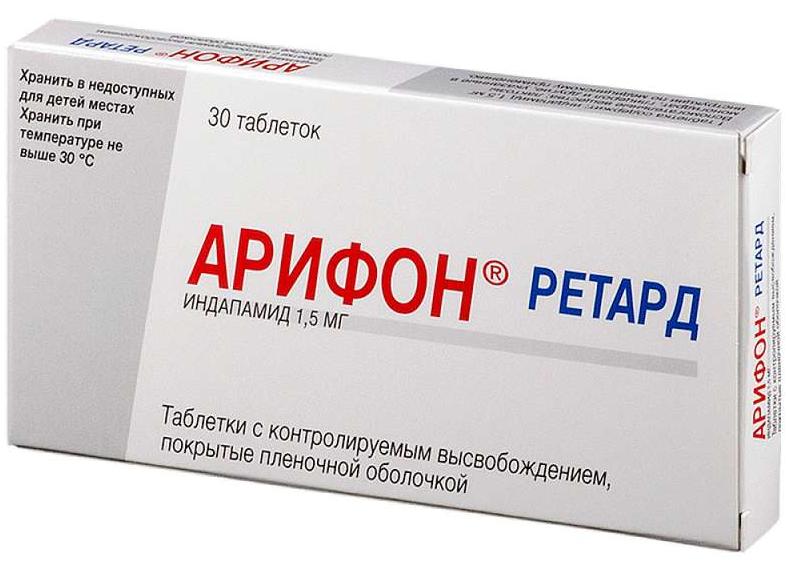 Арифон Ретард – инструкция по применению, форма выпуска, показания, побочные эффекты, аналоги и цена