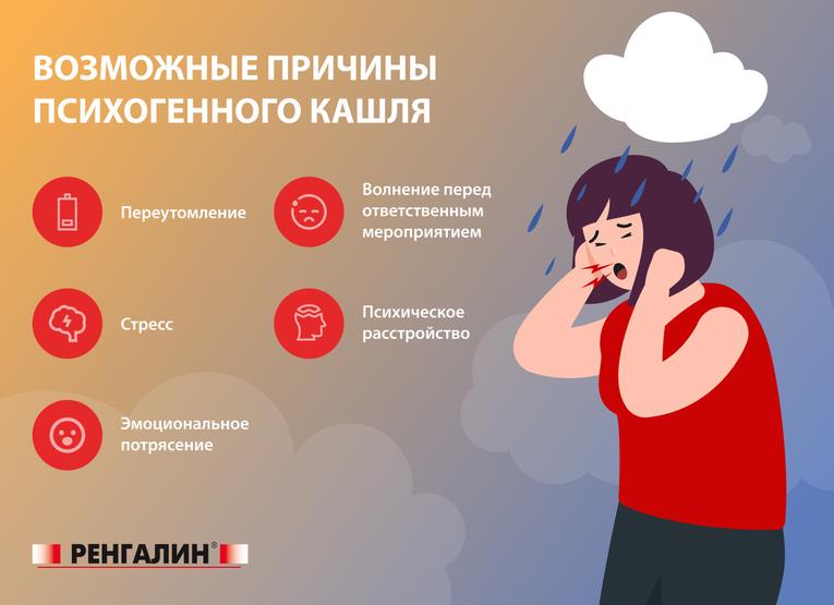 Может ли быть кашель на нервной почве и в чем состоит лечение?