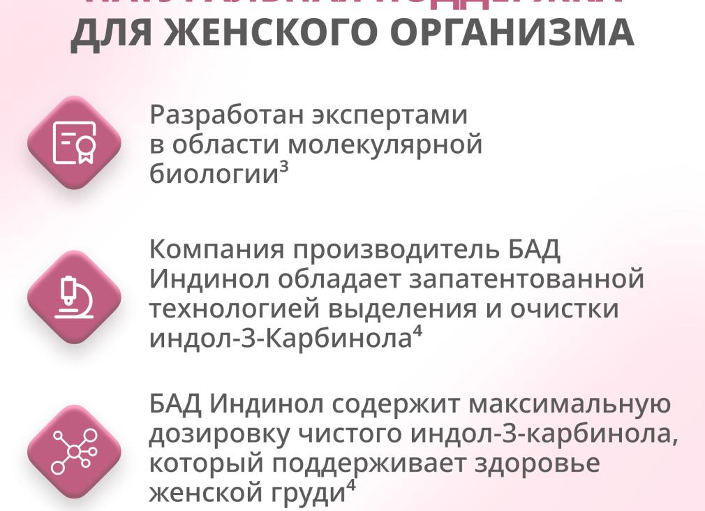 Индинол – инструкция по применению и показания, состав, дозировка, форма выпуска и цена