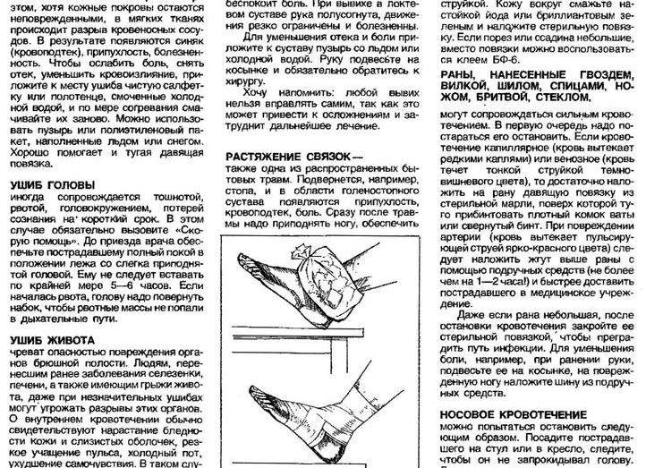 Первая помощь и дальнейшее лечение при сотрясении мозга