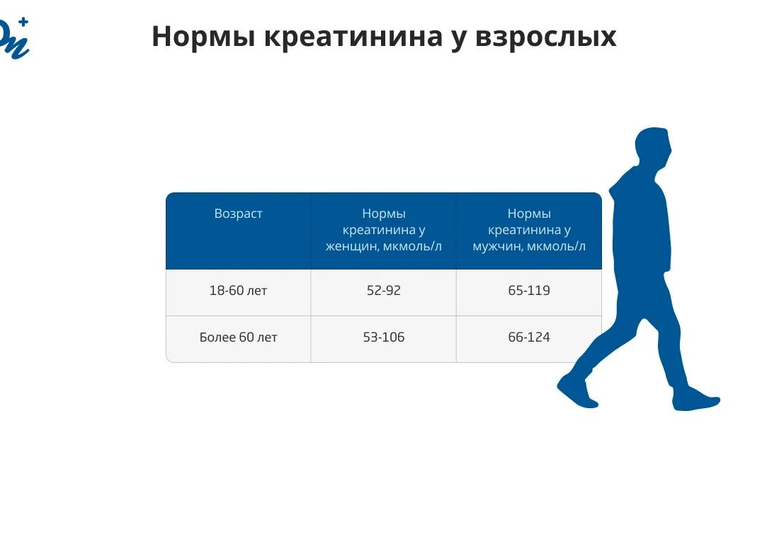 Анализ крови на креатинин — показатели нормы и причины отклонения