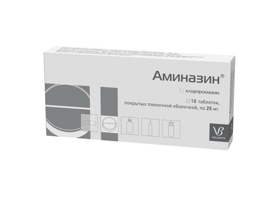 Аминазин – инструкция по применению, показания, форма выпуска, состав