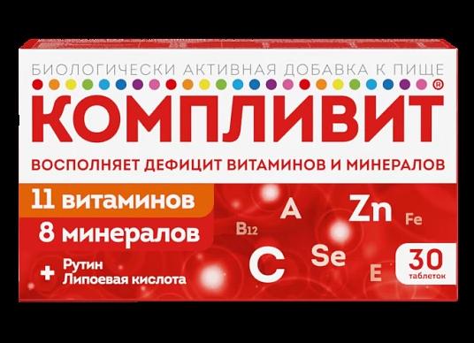 Компливит – инструкция по применению и состав, показания, форма выпуска и цена